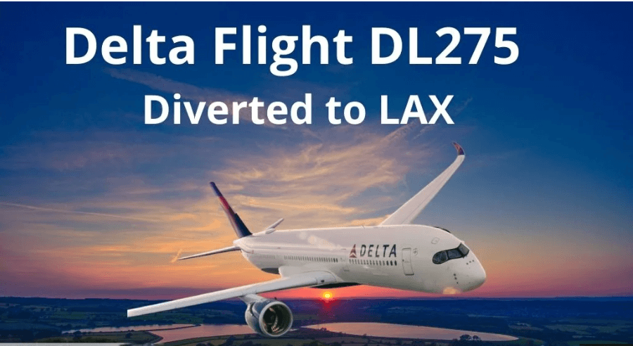 delta flight dl275 diverted lax